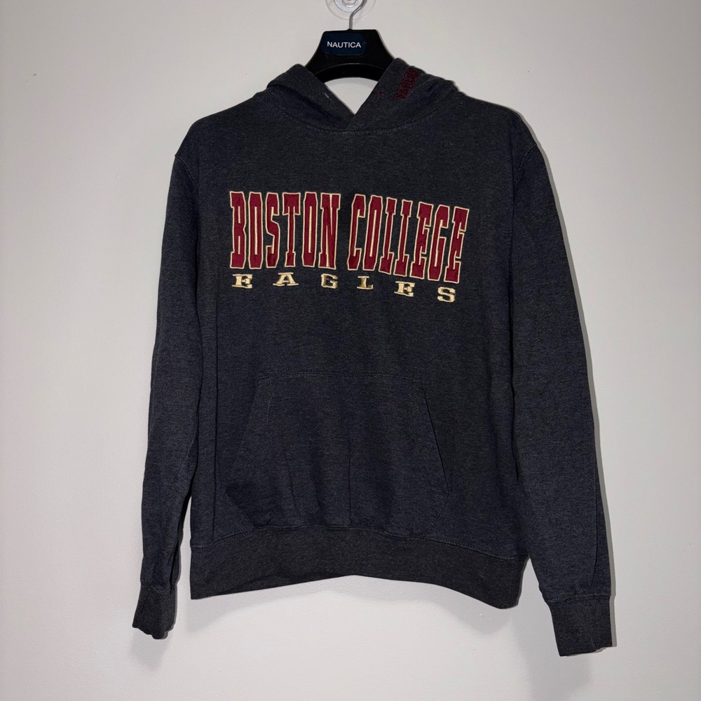 Stadium Athletics Boston College Eagles Hoodie Gray Embroidered Mens Large